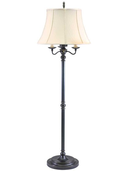 Newport Six-Way Floor Lamp in Oil-Rubbed Bronze.